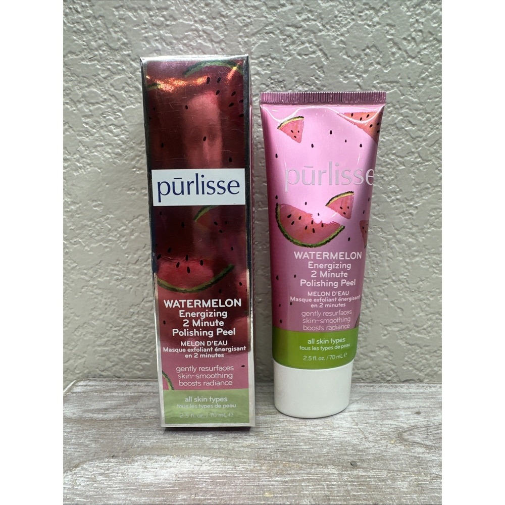 $11 🌙 Purlisse Watermelon Energizing 2 Minute Polishing Peel 2.5 Oz SEALED